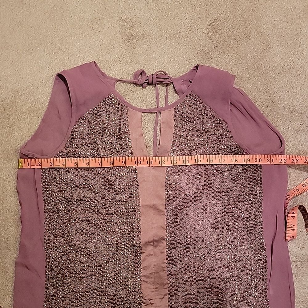 MLV purple sequin top sz M - Picture 6 of 10